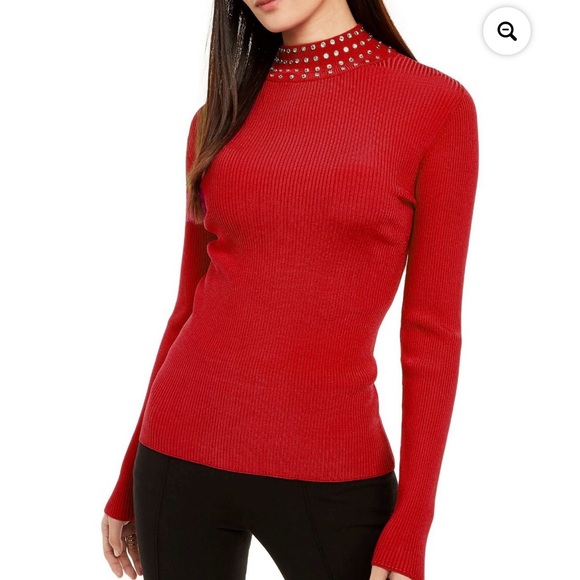 💎 INC Embellished Ribbed-Knit Turtleneck 💎 - Picture 1 of 9